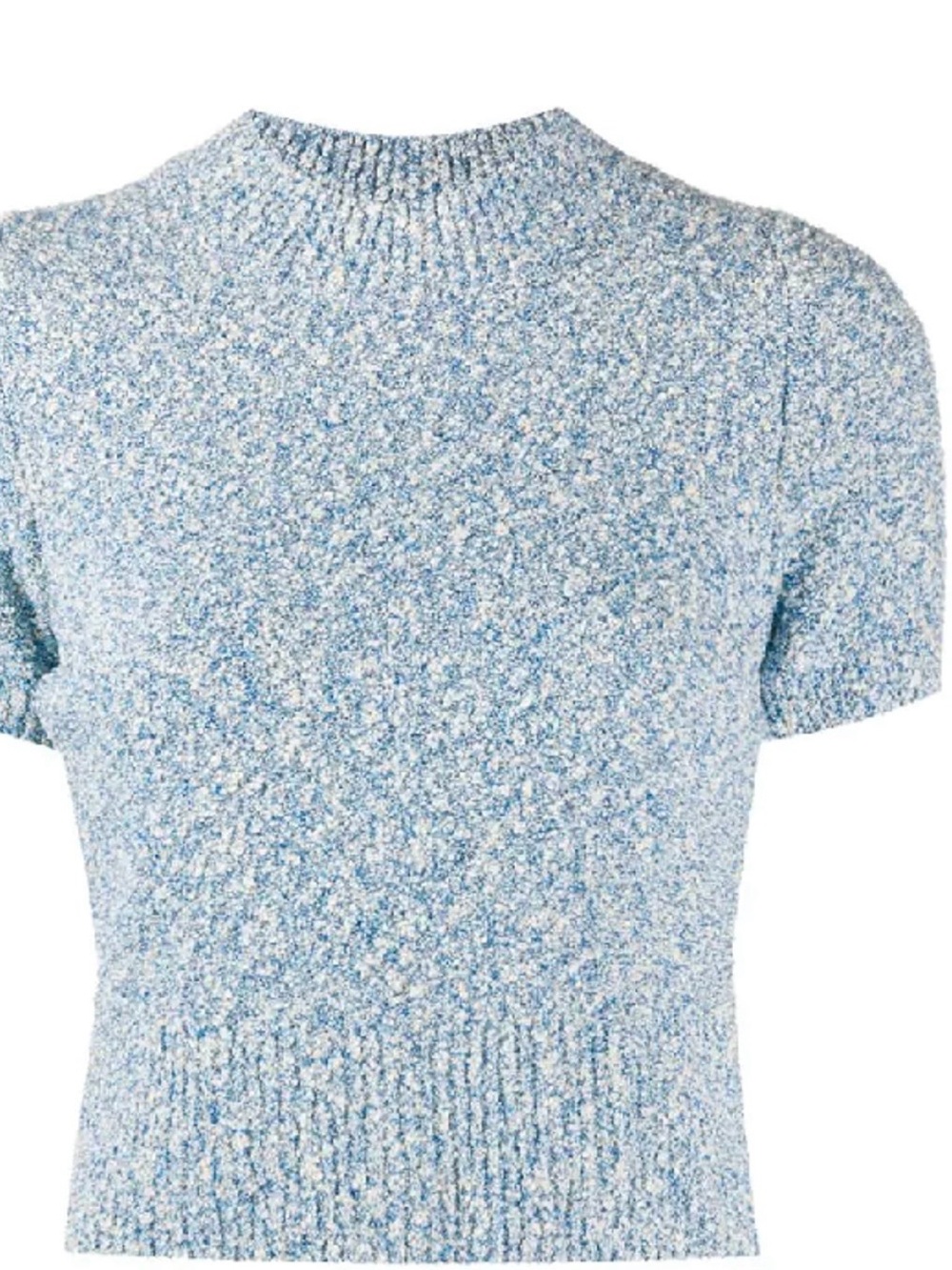 Sandro mottled cropped sweater in blue 1/ S